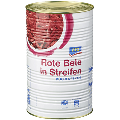 aro Rote Bete in Streifen küchenfertig - 4,25 l Dose